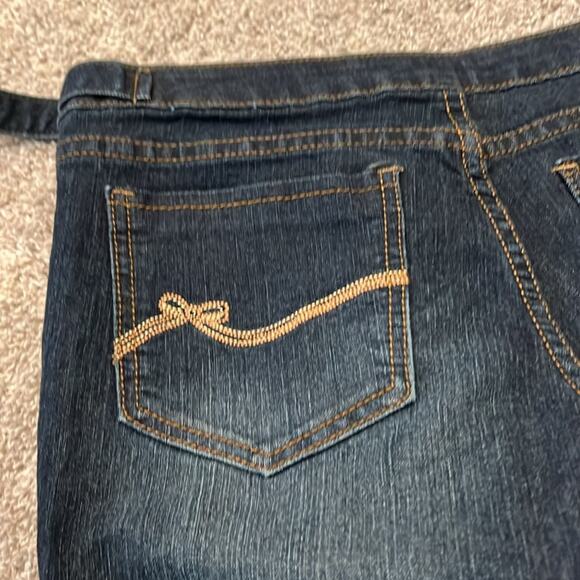 Tommy Hilfiger blue jeans, size Juniors 9 TOMMY GIRL Boho Denim wide leg Hippie - Picture 16 of 16